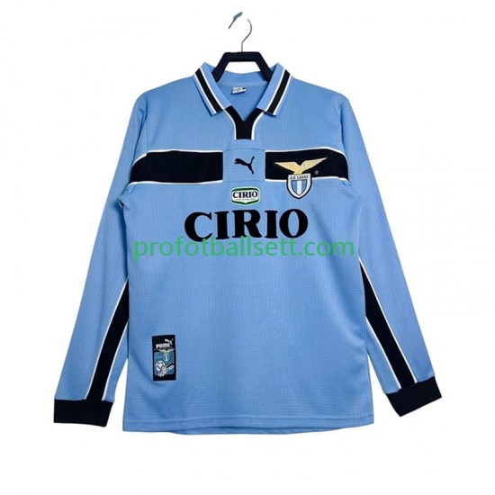 Retro Fotballdrakt SS Lazio 1998 Herre Hjemmekit 1999 Langermet