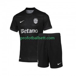Fotballdrakt Sporting CP Barn Bortekit 2025-2026 Kortermet