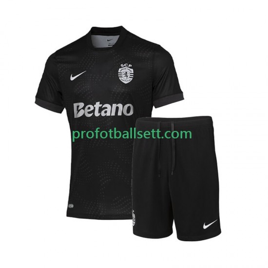 Fotballdrakt Sporting CP Barn Bortekit 2025-2026 Kortermet