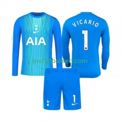 Fotballdrakt Tottenham Hotspur Keeper Guglielmo Vicario 1 Barn Bortekit 2025-2026 Langermet
