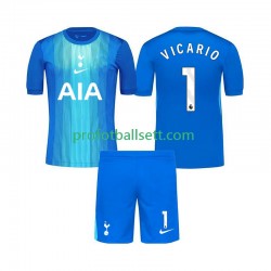 Fotballdrakt Tottenham Hotspur Keeper Guglielmo Vicario 1 Barn Bortekit 2025-2026 Kortermet