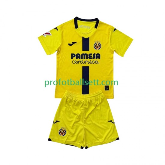 Fotballdrakt Villarreal CF Barn Hjemmekit 2025-2026 Kortermet