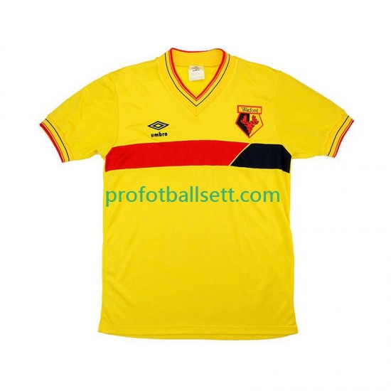 Retro Fotballdrakt Watford 1985 Herre Hjemmekit Kortermet