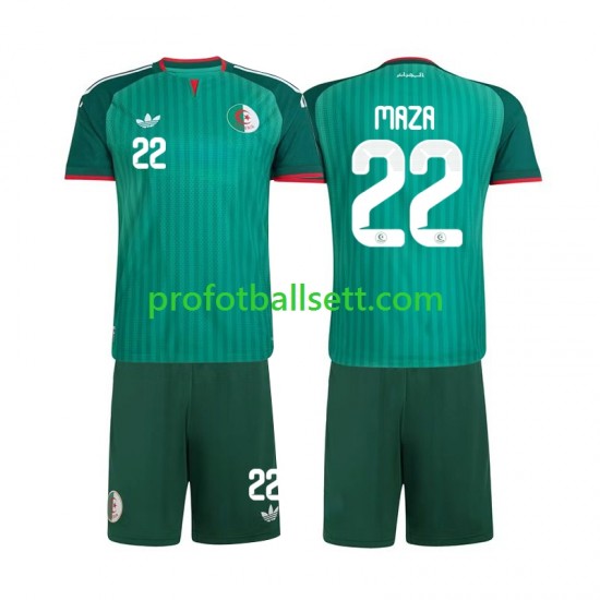 Fotballdrakt Algerie Ibrahim Maza 22 Barn Bortekit 2026 Kortermet