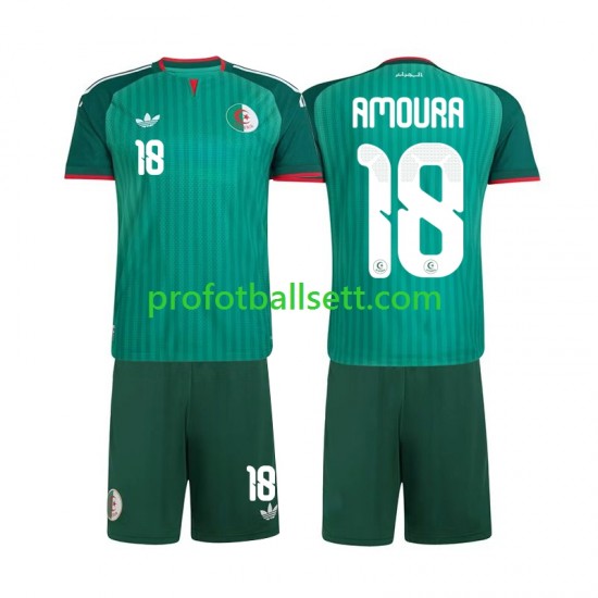 Fotballdrakt Algerie Mohamed Amoura 18 Barn Bortekit 2026 Kortermet