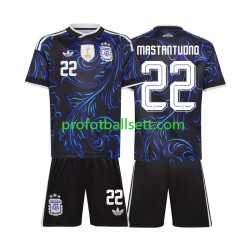 Fotballdrakt Argentina Franco Mastantuono 22 Barn Bortekit VM 2026 Kortermet