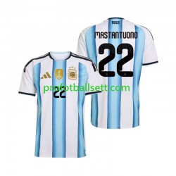 Fotballdrakt Argentina Franco Mastantuono 22 Herre Hjemmekit VM 2026 Kortermet