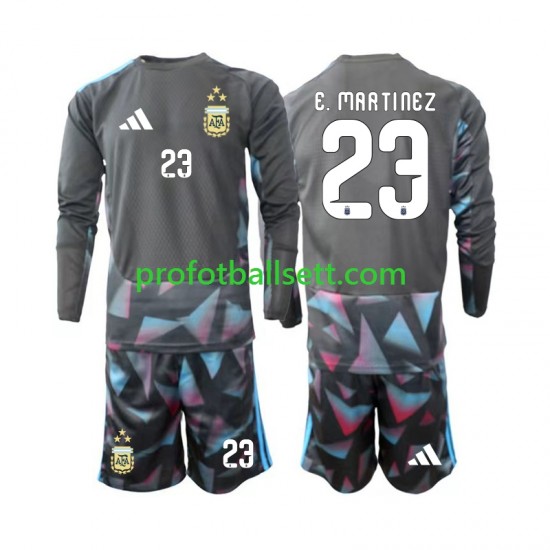 Fotballdrakt Argentina Keeper Emiliano Martinez 23 Barn Hjemmekit VM 2026 Langermet