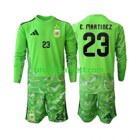 Fotballdrakt Argentina Keeper Emiliano Martinez 23 Barn Tredjekit VM 2026 Langermet