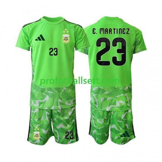 Fotballdrakt Argentina Keeper Emiliano Martinez 23 Barn Tredjekit VM 2026 Kortermet