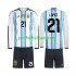 Fotballdrakt Argentina Jose Manuel Lopez 21 Barn Hjemmekit VM 2026 Langermet