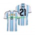 Fotballdrakt Argentina Jose Manuel Lopez 21 Herre Hjemmekit VM 2026 Kortermet