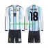 Fotballdrakt Argentina Nico Paz 18 Barn Hjemmekit VM 2026 Langermet