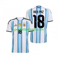 Fotballdrakt Argentina Nico Paz 18 Herre Hjemmekit VM 2026 Kortermet