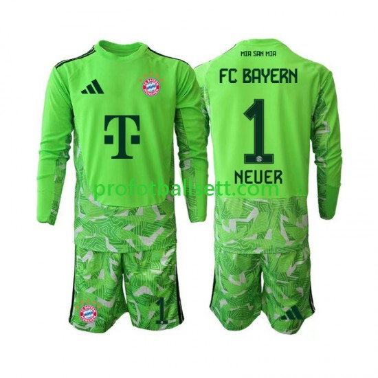 Fotballdrakt FC Bayern München Keeper Manuel Neuer 1 Barn Hjemmekit 2026-2027 Langermet