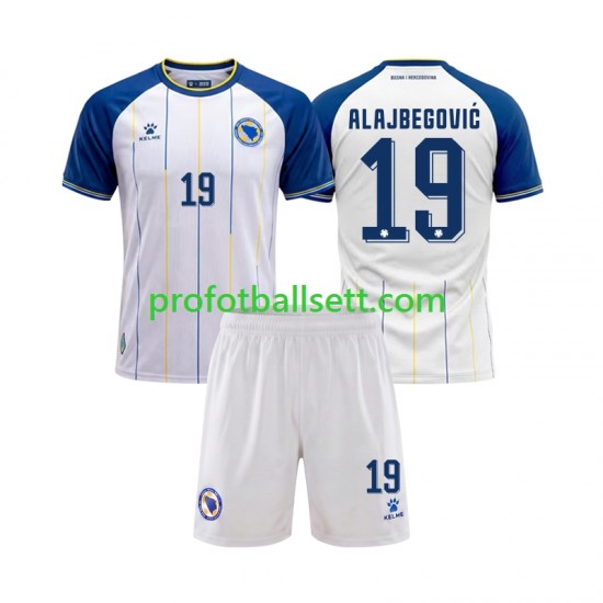 Fotballdrakt Bosnia og Herzegovina Kerim Alajbegovic 19 Barn Bortekit VM 2026 Kortermet