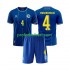 Fotballdrakt Bosnia og Herzegovina Tarik Muharemovic 4 Barn Hjemmekit VM 2026 Kortermet