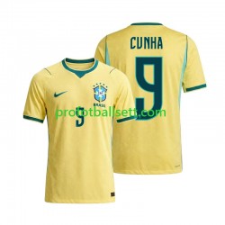 Fotballdrakt Brasil Matheus Cunha 9 Herre Hjemmekit VM 2026 Kortermet