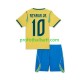 Fotballdrakt Brasil Neymar JR 10 Barn Hjemmekit VM 2026 Kortermet