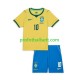 Fotballdrakt Brasil Neymar JR 10 Barn Hjemmekit VM 2026 Kortermet