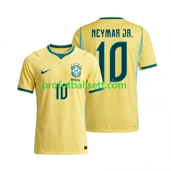 Fotballdrakt Brasil Neymar JR 10 Herre Hjemmekit VM 2026 Kortermet