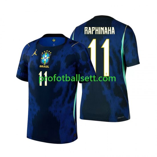 Fotballdrakt Brasil Raphinha 11 Herre Bortekit VM 2026 Kortermet