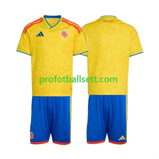 Fotballdrakt Colombia Barn Hjemmekit VM 2026 Kortermet