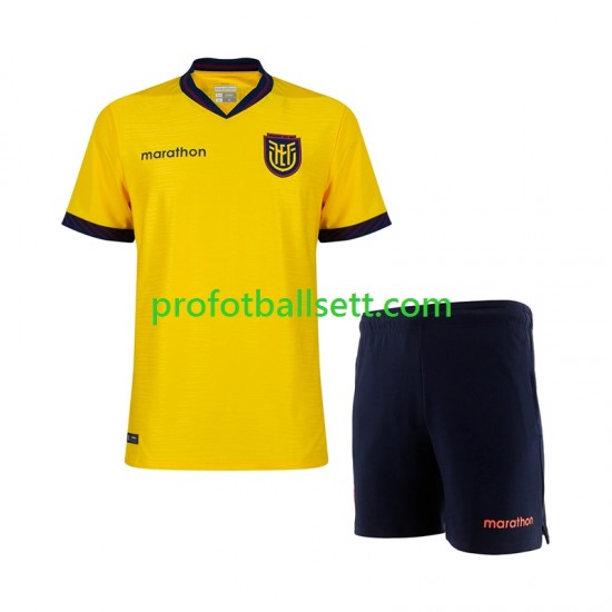 Fotballdrakt Ecuador Barn Hjemmekit VM 2026 Kortermet