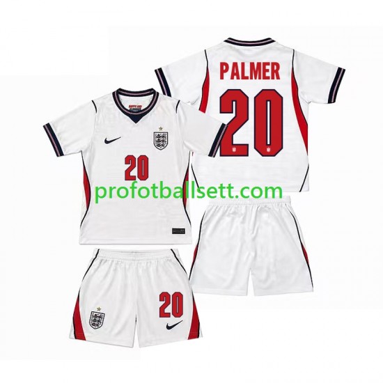 Fotballdrakt England Cole Palmer 20 Barn Hjemmekit VM 2026 Kortermet