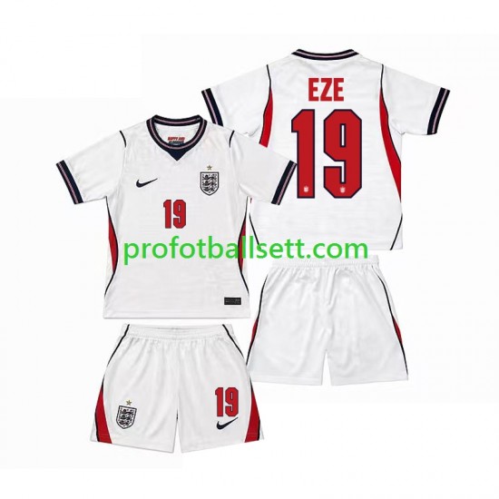 Fotballdrakt England Eberechi Eze 19 Barn Hjemmekit VM 2026 Kortermet