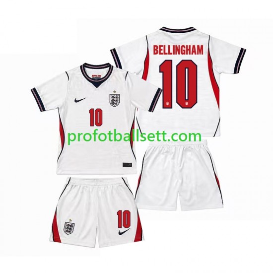 Fotballdrakt England Jude Bellingham 10 Barn Hjemmekit VM 2026 Kortermet