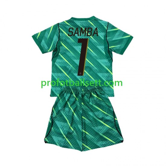 Fotballdrakt Frankrike Keeper Brice Samba 1 Barn Tredjekit VM 2026 Kortermet