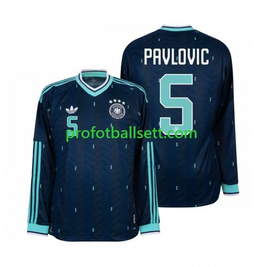 Fotballdrakt Tyskland Aleksandar Pavlovic 5 Herre Bortekit VM 2026 Langermet