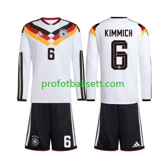 Fotballdrakt Tyskland Joshua Kimmich 6 Barn Hjemmekit VM 2026 Langermet