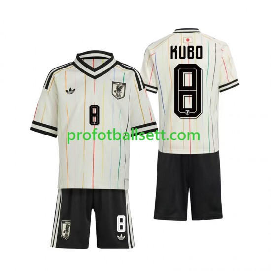Fotballdrakt Japan Kubo 8 Barn Bortekit VM 2026 Kortermet