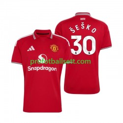 Fotballdrakt Manchester Utd Benjamin Sesko 30 Herre Hjemmekit 2026-2027 Kortermet