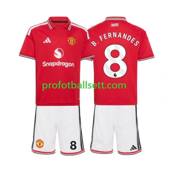 Fotballdrakt Manchester Utd Bruno Fernandes 8 Barn Hjemmekit 2026-2027 Kortermet