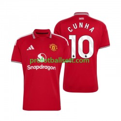 Fotballdrakt Manchester Utd Matheus Cunha 10 Herre Hjemmekit 2026-2027 Kortermet