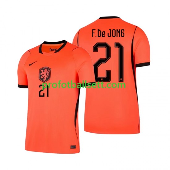 Fotballdrakt Nederland Frenkie de Jong 21 Herre Hjemmekit VM 2026 Kortermet