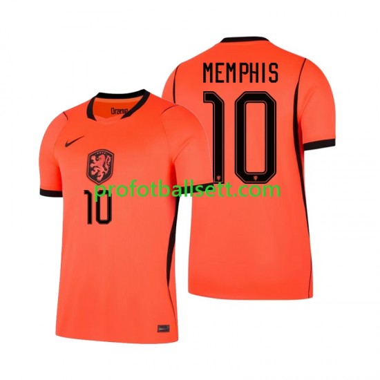 Fotballdrakt Nederland Memphis Depay 10 Herre Hjemmekit VM 2026 Kortermet