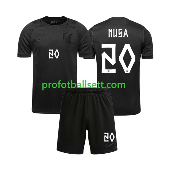 Fotballdrakt Norge Antonio NUSA 20 Barn Bortekit VM 2026 Kortermet