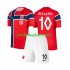 Fotballdrakt Norge Martin Odegaard 10 Barn Hjemmekit VM 2026 Kortermet