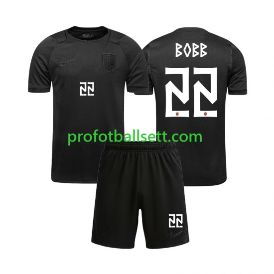 Fotballdrakt Norge Oscar Bobb 22 Barn Bortekit VM 2026 Kortermet