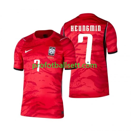 Fotballdrakt Sør-Korea Son Heung-min 7 Herre Hjemmekit VM 2026 Kortermet
