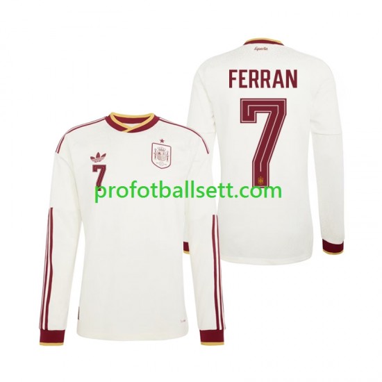 Fotballdrakt Spania Ferran Torres 7 Herre Bortekit VM 2026 Langermet