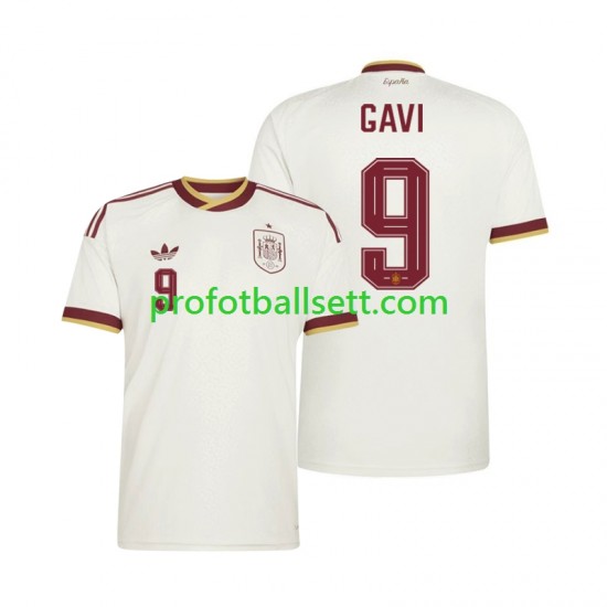 Fotballdrakt Spania Gavi 9 Herre Bortekit VM 2026 Kortermet