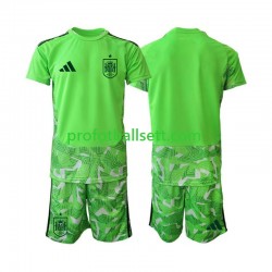 Fotballdrakt Spania Keeper 6th Green color Barn VM 2026 Kortermet
