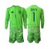 Fotballdrakt Spania Keeper David Raya 1 6th Green color Barn VM 2026 Langermet