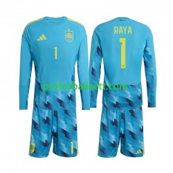 Fotballdrakt Spania Keeper David Raya 1 Barn Hjemmekit VM 2026 Langermet