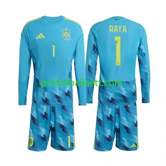 Fotballdrakt Spania Keeper David Raya 1 Barn Hjemmekit VM 2026 Langermet